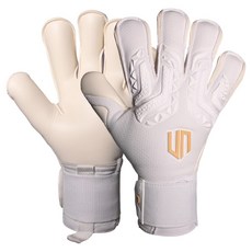 GKUNIONKOREA Union Skipper 智能寬版職業選手用乳膠守門員手套 雙手組 UN2523-002, 1套, 白金色