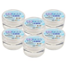 Kiditem 純淨透明史萊姆, 6個, 透明, 164g