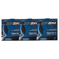 존스 POLYMO TOUR 17 테니스 스트링, 블루, 3개