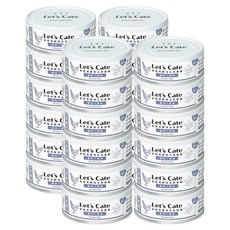 레츠케이트 고양이 오레오 흑효모 컴플리트 뉴트리션 주식캔, 닭, 80g, 24개