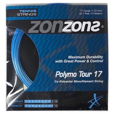 zons 網球線 POLYMO TOUR 17, 1個, 藍色