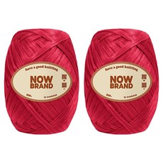 WoolClub NOWBRAND 高級拉菲草線 40g, 2個, 12號 半光澤