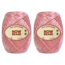 WoolClub NOWBRAND 高級拉菲草線 40g, 2個, 4號 半光澤