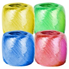 Beiru 迷你塑膠活頁綁帶4件組, 紅色, 藍色, 黃色, 綠色, 1套