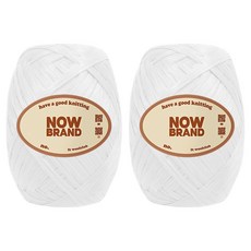 WoolClub NOWBRAND 高級拉菲草線 40g, 2個, 1號 半光澤