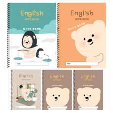 아트모아 초등 영어 스프링 노트 24매, 랜덤발송, 5개