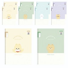 PENPIA 1000 小學線圈筆記本 3-6日記, 隨機出貨, 10個