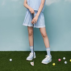 applepink 青少年梭織彈性網球裙 S384