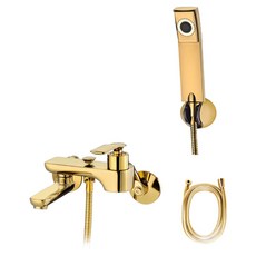 다인이엔지 두진 하모니 프리미엄 욕실 샤워 수전 리얼골드 DB691 방문설치, 1개