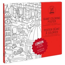 OMY 著色遊戲玩具 倫敦 POS203, 1個, 混合色