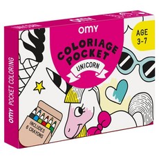 omy OMY攜帶型著色遊戲 獨角獸 COLOK03, 1個, 混色