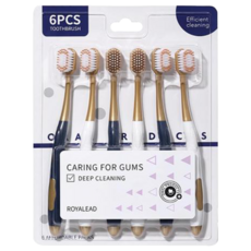 AHOYE 美國山姆超市同款牙刷, 1組, 6支