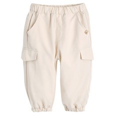 moimoln 嬰幼兒 SOFT & Cream 九分束口平織褲 M242PTB84P