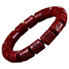 迪米斯 宗教念珠, 1個, 12 x 12 mm 六字真言手鍊(隔片)