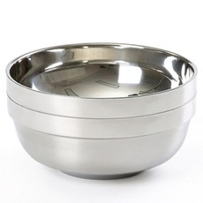 O'lbia 雙層麵碗 SUS304 20cm, 銀色, 2個