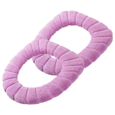 AHOYE 四季柔軟針織馬桶坐墊, 2個, 粉色