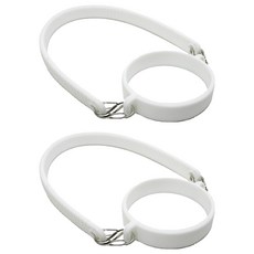 Just Pick 矽膠隨行杯提繩 2件組, 1套, 白色,白色