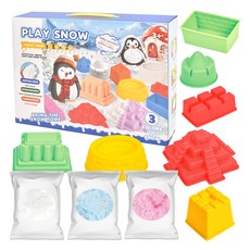 매직 스노우 클레이 도우 플레이 세트, 얼음왕국 (lc45-2d), 550g, 1개