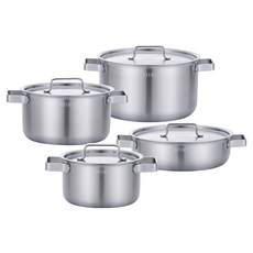 Living Art Schefflen IH五層鍋具4件組, B, 1套, 16cm雙柄鍋 + 20cm雙柄鍋 + 24cm雙柄鍋 + 24cm火鍋