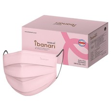 아이바나리 덴탈마스크 대형, 1개입, 50개, 베이비핑크