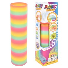 長條彈簧彩虹圈, 1個, 混合顏色