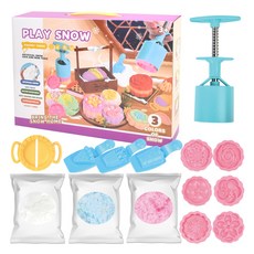 매직 스노우 클레이 도우 플레이 세트, 파티 (lc45-2b), 550g, 1개