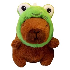 다다랜드 뚠빵한 카피바라 동물 인형 키링, 12cm, 왕눈이카피바라, 1개