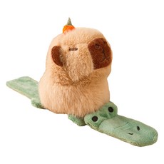 다다랜드 껌딱지 손목 애착 밴드 인형, 10cm, 악어 탄 카피바라, 1개