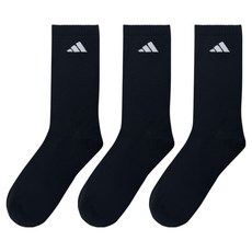 adidas 愛迪達 無痕長襪 3雙組, 1套, 黑色