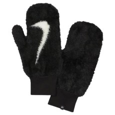 NIKE 耐吉 Plush 針織連指手套 FV6099-010, 顏色:黑色 / 尺寸:M/L, 黑色