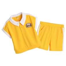 moimoln 嬰幼兒夾式賽奇短褲上下套裝 M242STF04P