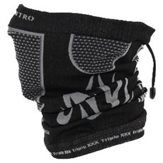 INCONTRO 耳掛式X型面罩 運動口罩 高爾夫 騎士 冬季防寒用品, 火焰黑色, 1個