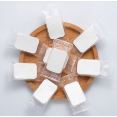 Jinny Holmes 吸水性佳便攜式壓縮毛巾 硬幣毛巾 10g 棉紗, 白色, 50個