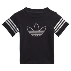 아디다스키즈 아동용 아웃라인 트레포일 티셔츠 FM4444