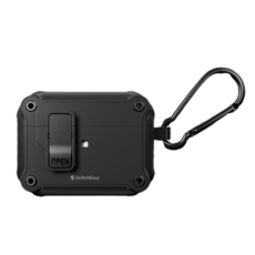 SwitchEasy 魚骨牌 Rugged Shield 耳機保護殼 Airpods Pro 1&2, 黑色, 1個, 單一商品