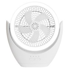 예스조명 LED 멀티 램프 선풍기, 화이트