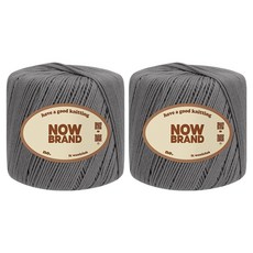 WoolClub NOWBRAND 高級紮實 100%棉紗, 2個, 32 灰色