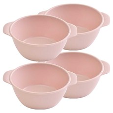 팬톤홈퍼니싱 CMYK 유아용 PP 원형 스낵볼, 인디핑크, 4개