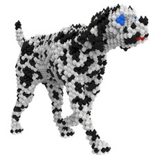 大麥町積木 3D 立體組裝 DIY 套組, 1個, 混合顏色