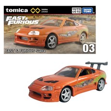 TOMICA TiaTz Korea優質無限公仔 03 怒火狂飆Toyota Supra, 1個, 單一顏色