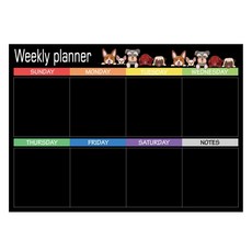 Second Best 花朵留言板 黑色 weekly, 磁鐵