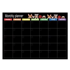 Second Best 花朵備忘板 黑色 月計畫, 磁鐵