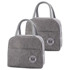 Coresis 便當保溫保冷袋, 灰色, 2個