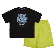 YALE KIDS 兒童款 New Haven 短袖T恤 + 平織長褲套裝 YJCCSUE23289