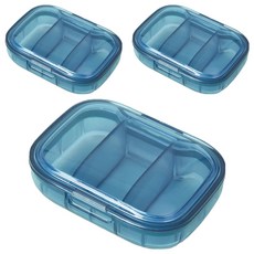 Ilsangsokbanzzak 3格藥盒 藍色, 3個