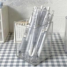 LUCY MARKET 아크릴 연필꽂이 75 x 100 mm, 사각, 3개