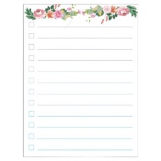 세컨드베스트 플라워 메모보드 화이트 list, 고무자석