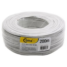 Coms CCTV 影像電源線 白色 BS869, 1個
