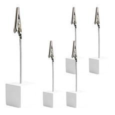 라두나 집게형 메모꽂이, 화이트, 5개