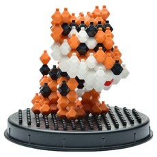 카데레 동물 블럭 3D 입체조립 DIY 캡슐키트 KDL-202401, 꼬마호랑, 1개